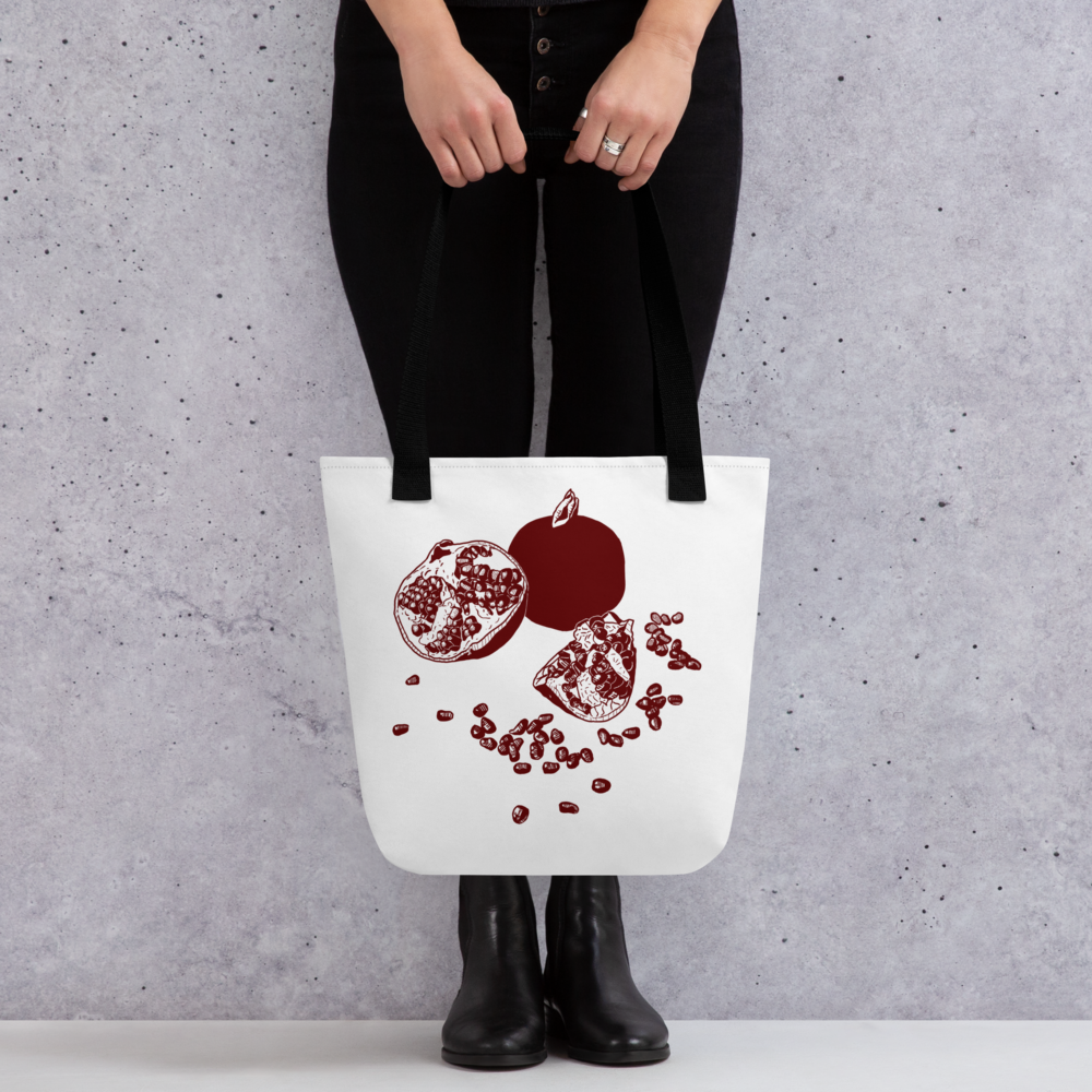 Pomegranate in Red Tote
